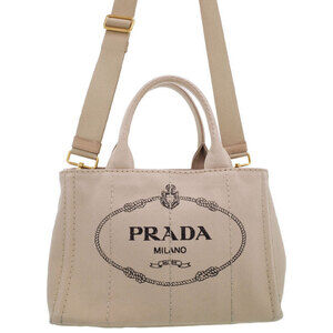 Prada Canapa 2way tote Shoulder bag canvas